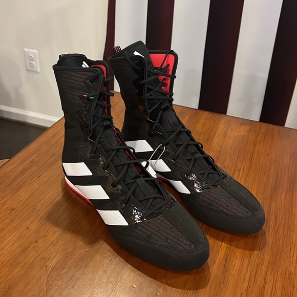 Adidas Box Hog 4 Boxing Shoes Sneakers new IH2730 black white Mens Size 13 main image 10